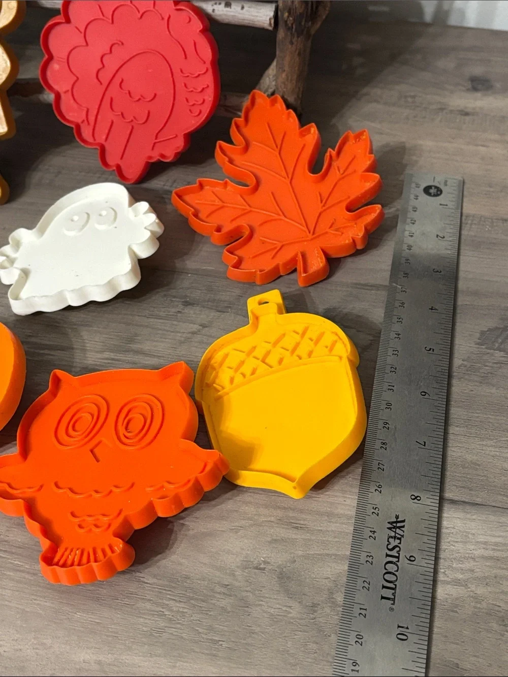 11 Vintage Halloween Thanksgiving Fall  Cookie Cutter Set Hallmark Plastic